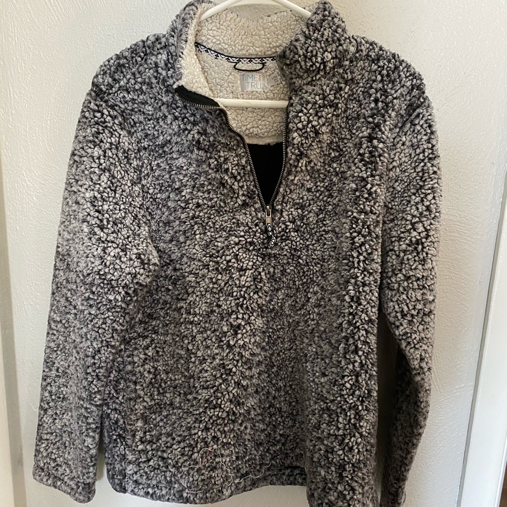 Fuzzy Quarter Zip Sweatshirt